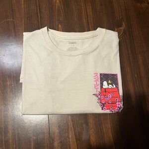Cream Snoopy Graphic Tee